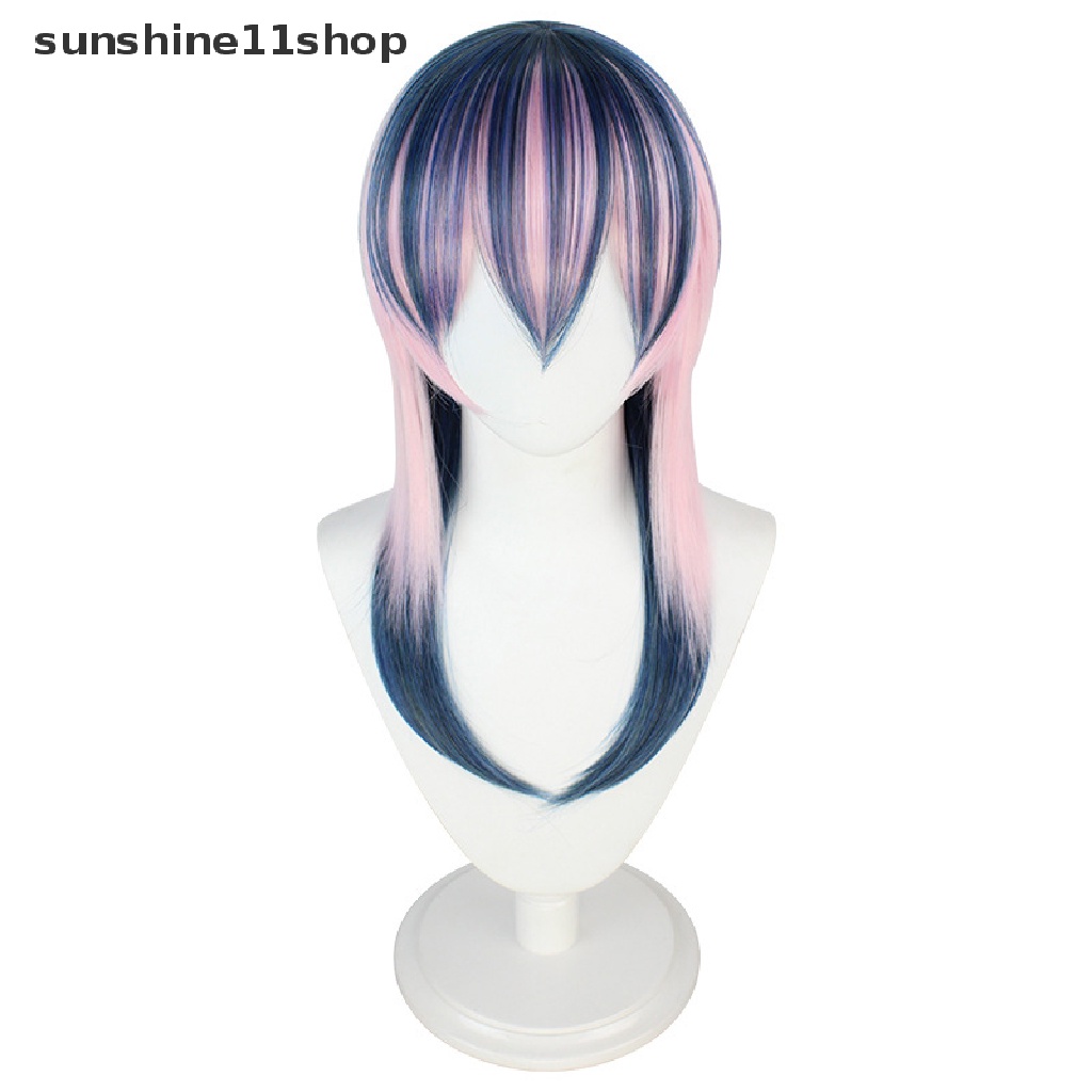 Sho Anime Tokyo Revengers Rindo Haitani Cosplay Wig Biru Ungu Pink Tahan Panas Rambut Cosplay Wig Dewasa Props Dekorasi Pesta N