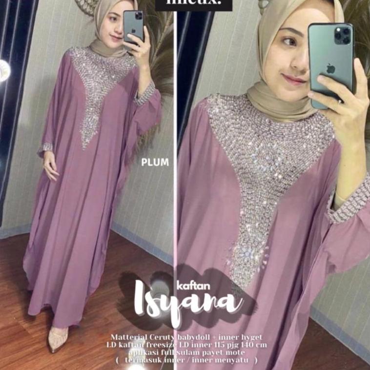 LANGSUNG ORDER ISYANA KAFTAN MIEUX kaftan payet jumbo original mieux