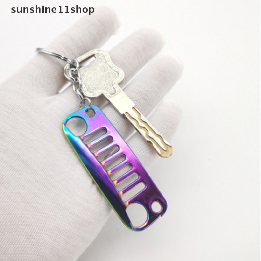 Sho Stainless Steel Car Front Grill Design Gantungan Kunci Mobil Grill Keychain Gantungan Kunci N