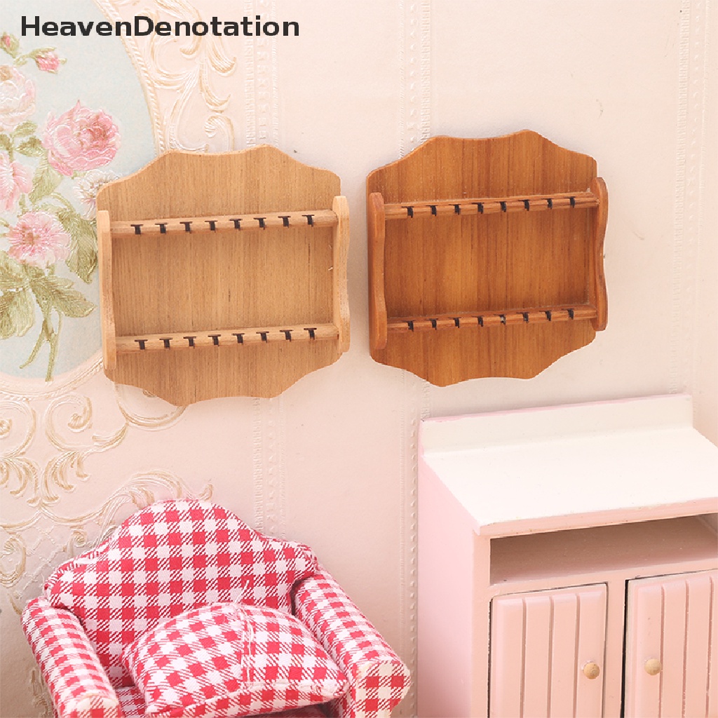 [HeavenDenotation] Rumah Boneka Miniatur Mini Peralatan Masak Alat Sendok Display Rak Furniture Mainan HDV