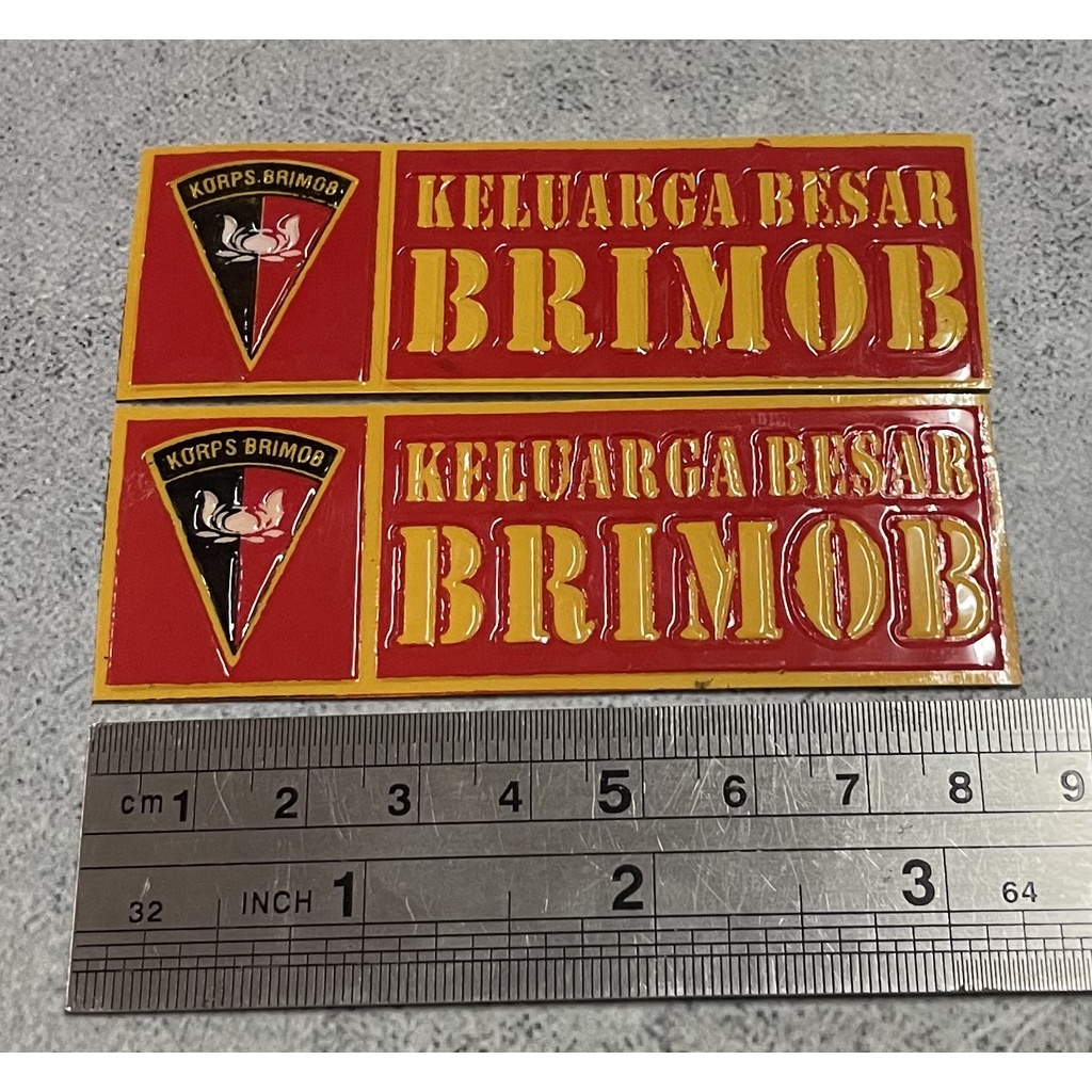 Stiker Plat Keluarga Besar Brimob - Stiker Brimob -Sticker Brimob Plat Motor Mobil