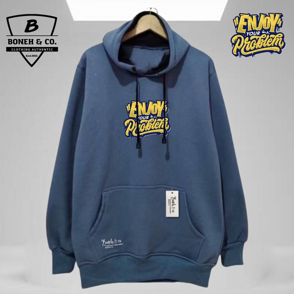 Hoodie Distro Pria Warna Abu Paralon Graffiti Aesthetic Enjoy Your Problem Hoodie Cowok Jumper Kasual Korean Style Terbaru Terlaris 2023 Sweater Hoodie Casual Authentic Katun Lembut Tebal Bisa Cod Kota Bandung