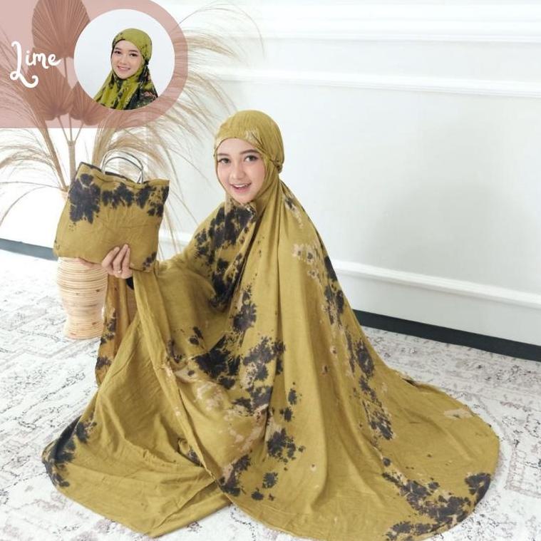 TERMURAH GSM - MUKENA DEWASA JUMBO / MUKENA BALI RAYON / MUKENA POLOS PUTIH / MUKENA MOTIF TIEDYE AY