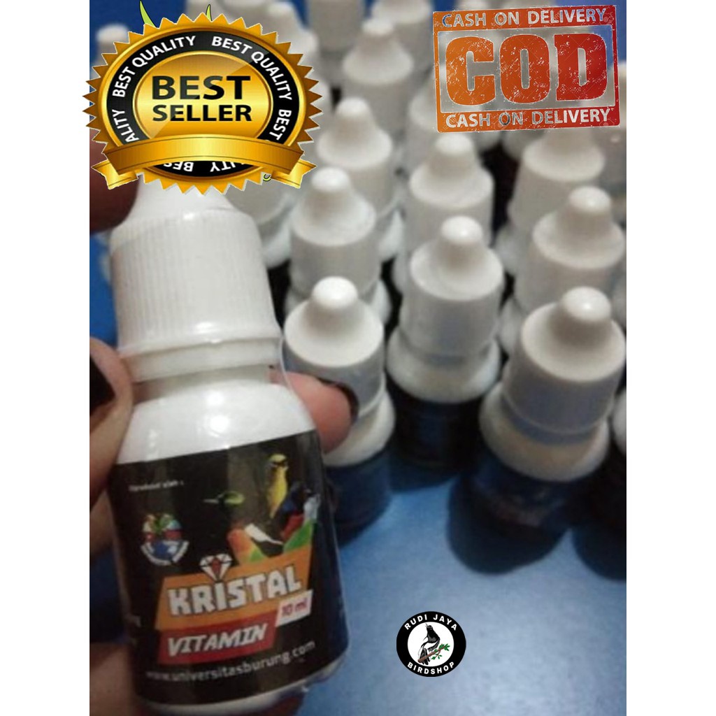 Ready Vit Kristal Jamu Vitamin Doping Metabolis Semua Burung Gacor Murai Pleci Kacer Konin Anis
