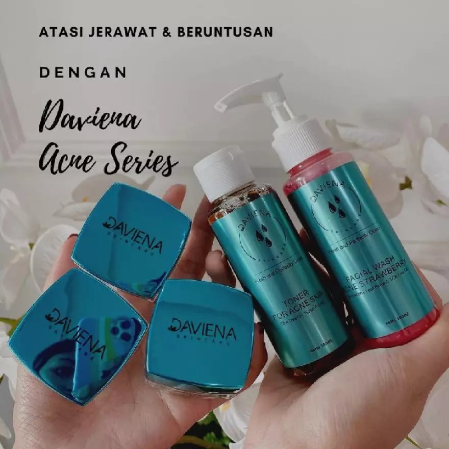 paket kecantikan, DAVIENA SKINCARE ACNE SERIES dan gold series