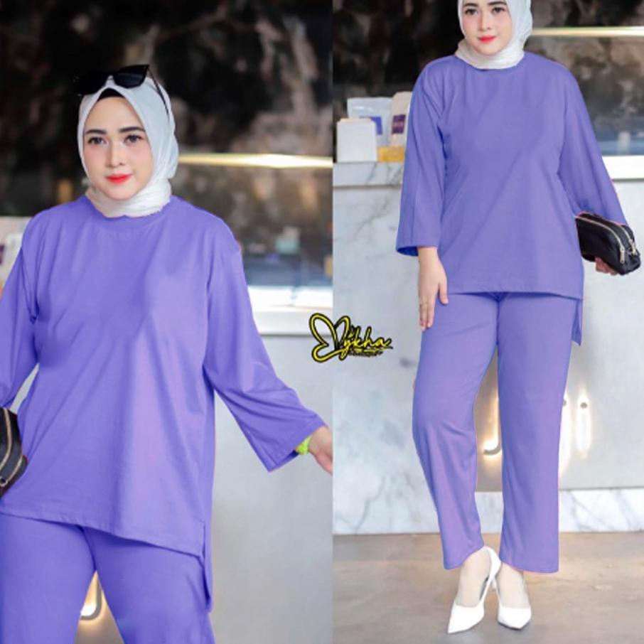Terlaku. FF SETELAN TUNIK WANITA HIJAB COLABORATION BAHAN BABYTERY IMPORT POLOS ✢ori【