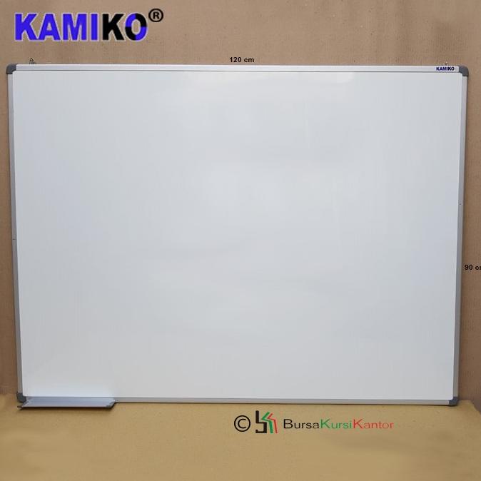 

Whiteboard Kamiko Ukuran 90 cm x 120 cm Magnetic Gantung