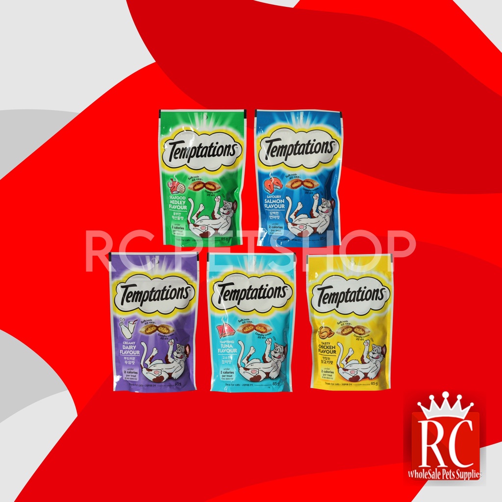 Snack Kucing Temptations Treat Tuna Flavor 85gram