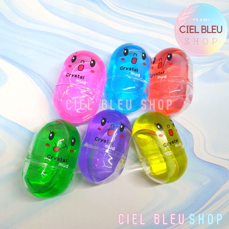 SLIME MODEL KAPSUL / SLIME CAPSULE MINI / SLIME TOY MAINAN RAINBOW / CIEL BLEU SHOP