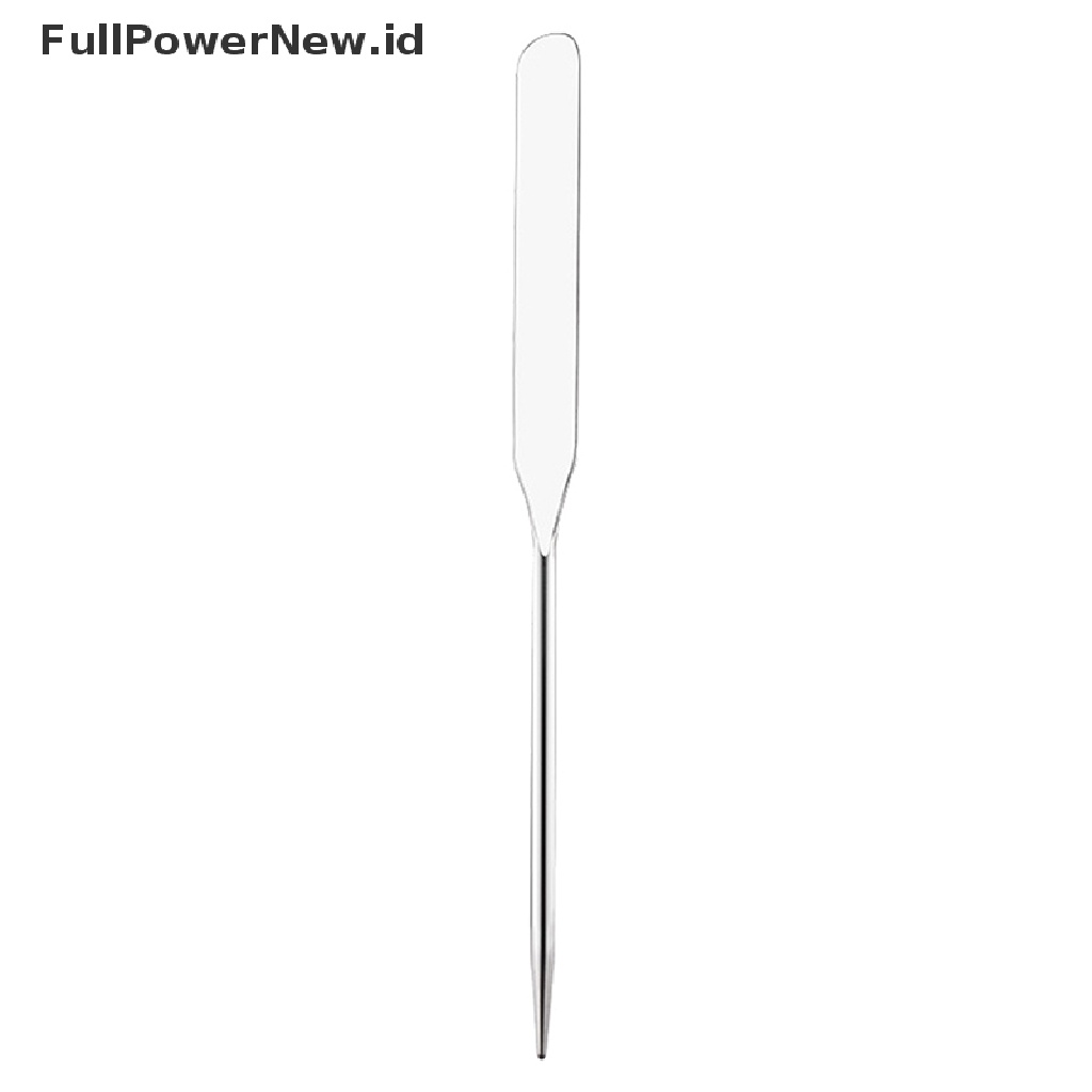 Power 1Pcs Stainless Steel Kepala Ganda Makeup Toner Spatula Mixing Stick Foundation ID