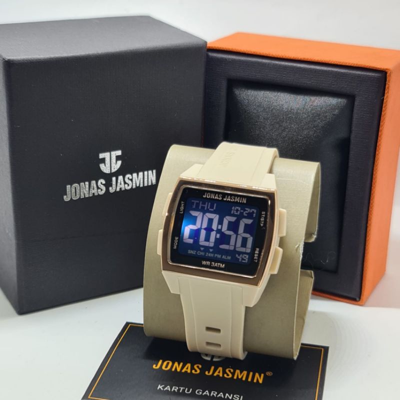 Jam Tangan Wanita Jonas Jasmin 5317 Digital Silikon Rubber Karet Original