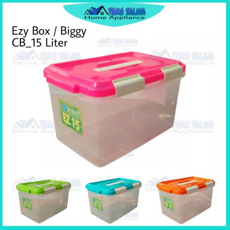 Star [Gratis Mini Gold] CONTAINER BOX 15 LITER / KOTAK PENYIMPANAN SERBAGUNA EZY BOX BIGGY