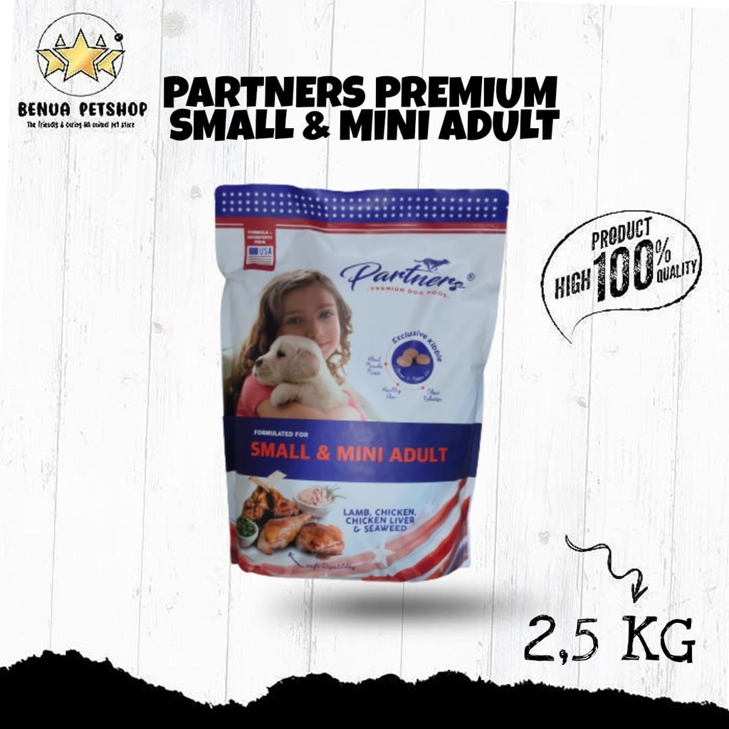 SUPER PREMIUM &quot;PARTNERS&quot; DOGFOOD SMALL &amp; MINI ADULT - 2,5 KG