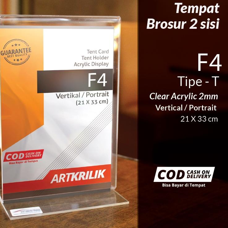 

Diskon Ngetrends TEMPAT / TENT HOLDER / TENT CARD AKRILIK DISPLAY 2 SISI F4