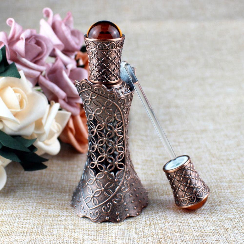 Botol Parfum QUINTON Antik Vintage Mewah Metal Arabian Style Dubai Wadah Kosong Kosmetik