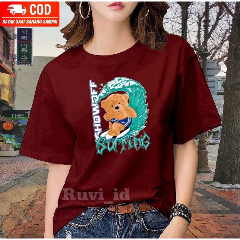 Ruvi_id-KAOS OVERSIZE / BELI 3 GRATIS HEADSET EXTRA BAS / KAOS BERUANG KEKINIAN / KAOS WANITA / KAOS PRIA / KAOS WANITA KOREAN STYLE / KAOS DISTRO / KAOS IMPORT / KAOS OBLONG / BLUS / T-SHIRT / ATASAN KEKINIAN / KAOS KATUN / KAOS MURAH