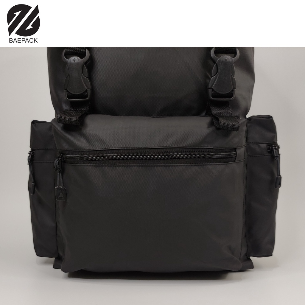 Tas Gunung Traveling Camping Sekolah Anti Air Waterproof Roger Hitam Original Baepack / Tas Cowok Pria / Tas Wanita Perempuan / Tas Lokal Bandung / Tas Multifungsi