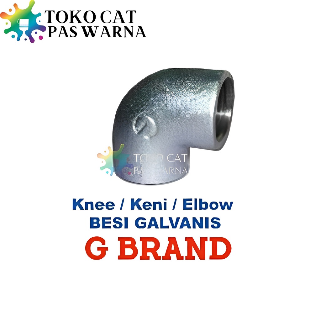 Sambungan L Knie Pipa Besi GALVANIS Elbow