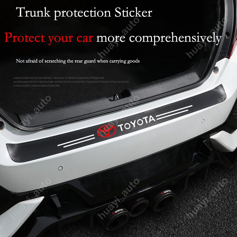 Stiker Kusen Pintu Mobil Toyota Raize Anti Gores Serat Karbon Kulit Sticker Trunk Protector Stiker Untuk Raize 2021 2022 2023 Aksesoris