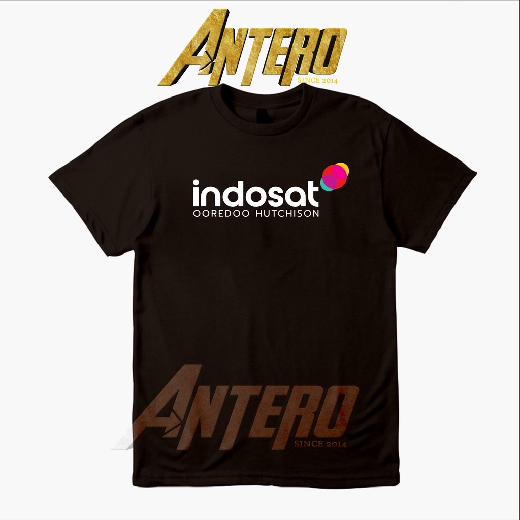 Kaos Logo Baru Indosat Ooredoo Hutchison dewasa dan anak