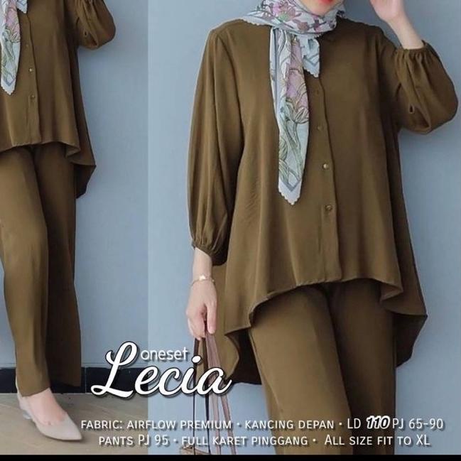 ♦ LECIA SET // SETELAN LECIA CRINKLE AIRFLOW LD 110 // SETELAN POLOS LECIA // SET LECIA // SET CRINK