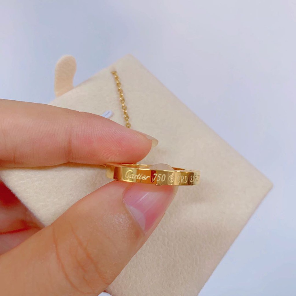 Kalung Berlian Enam Sisi Tahan Air Hypoallergenic 18K Untuk Hadiah Ulang Tahun Hari Valentine