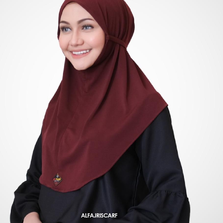 Diskon HIJAB KHIMAR BERGO MARYAM JERSEY KOREA SIZE S AL FAJRI SCARF ★iec✰