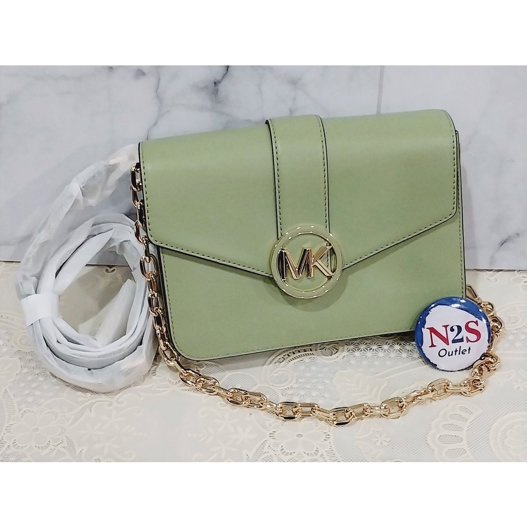 michael kors tas wanita MK 58 carmen crossbody original light sage