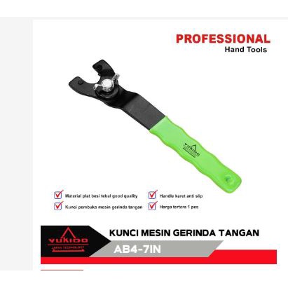 tERMURAH  Kunci Gerinda Universal Adjustable Grinder Spanner Universal Semua Merek Gerinda 4-7Inch yUKIDO