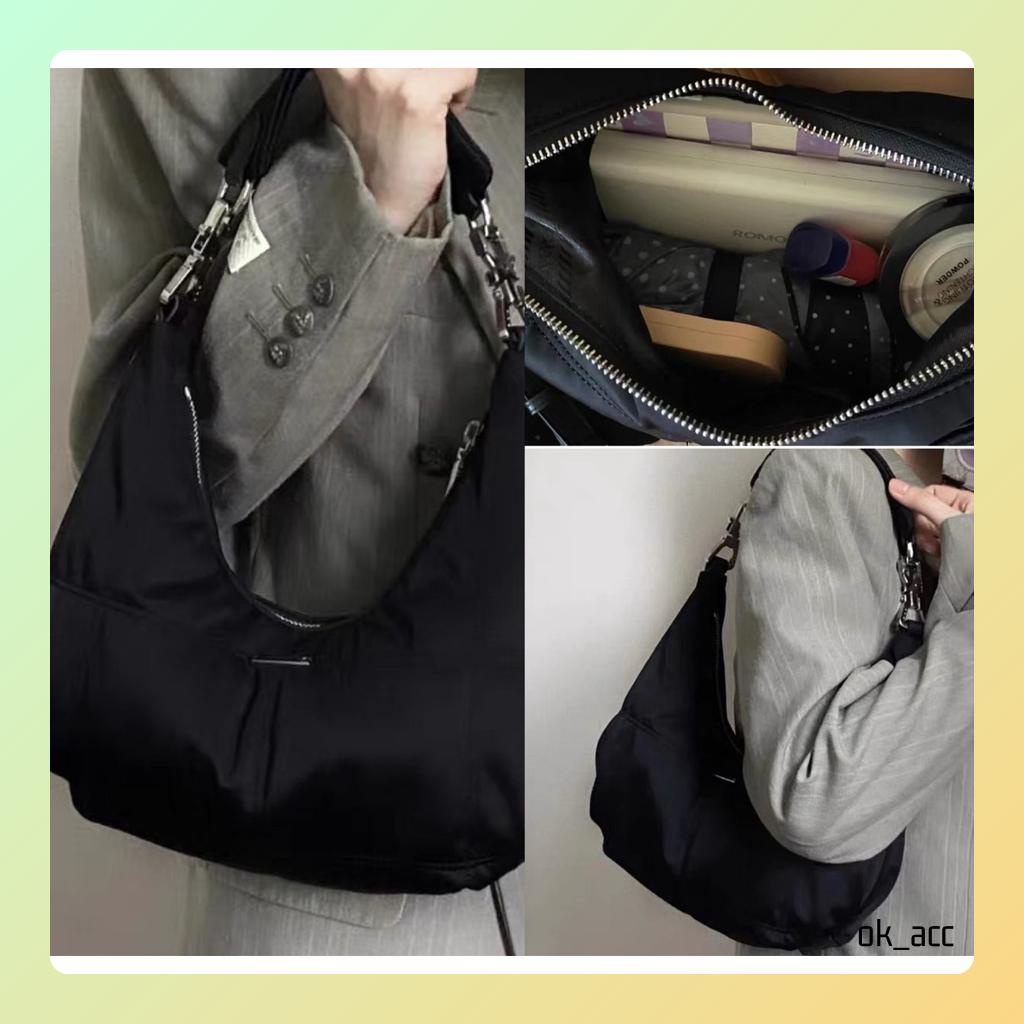 BARU Tas Selempang Kulit Wanita Rantai Messenger Luxury Mini Bag FT58 hitam elegan 30 x 5 x 29 cm