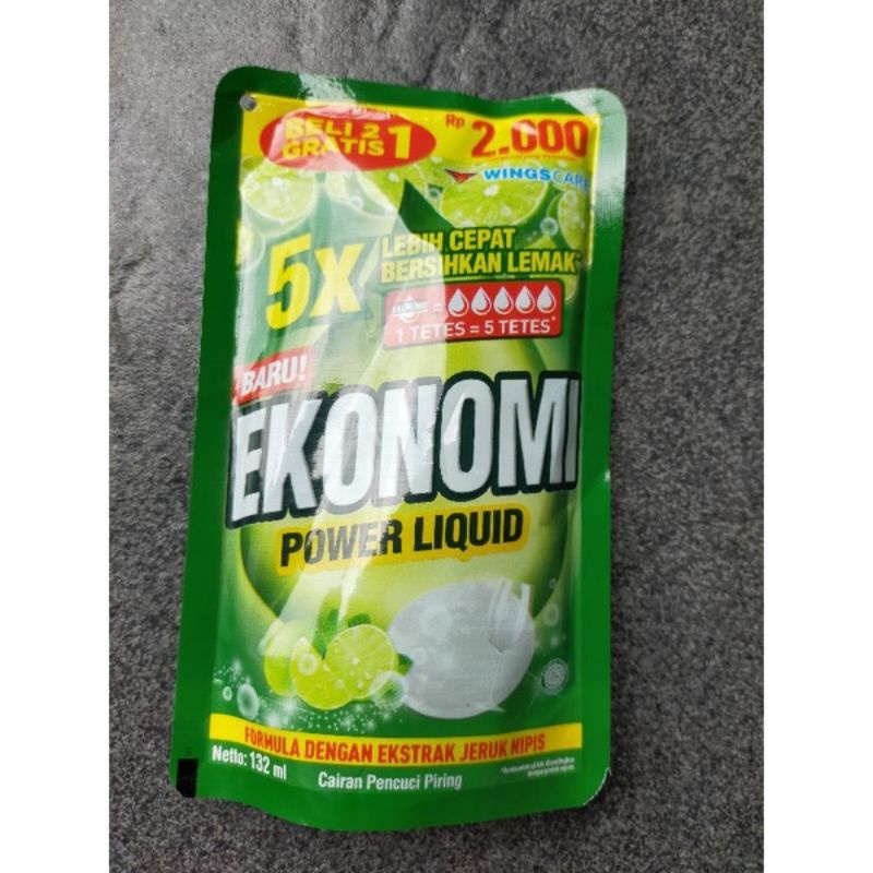 ekonomi liquid 132ml (2000an) sabun cuci piring