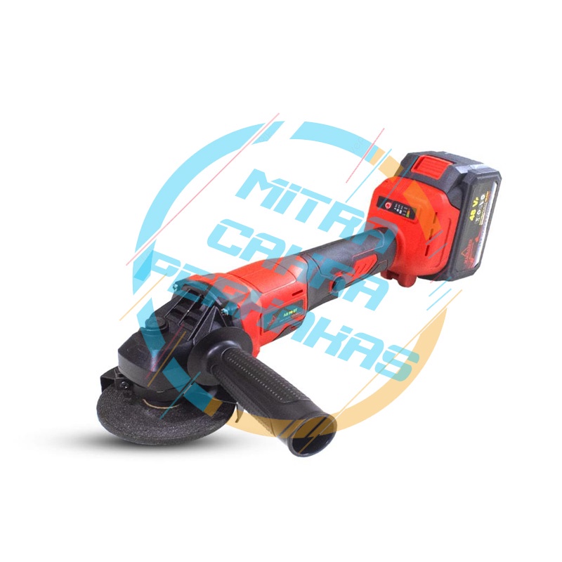 Mesin Gerinda Baterai Tangan / Cordless Angle Grinder Gerinda Cordless Brushless Lengkap BATERAI 21V 4&quot; Set Gurinda Disc Grinder