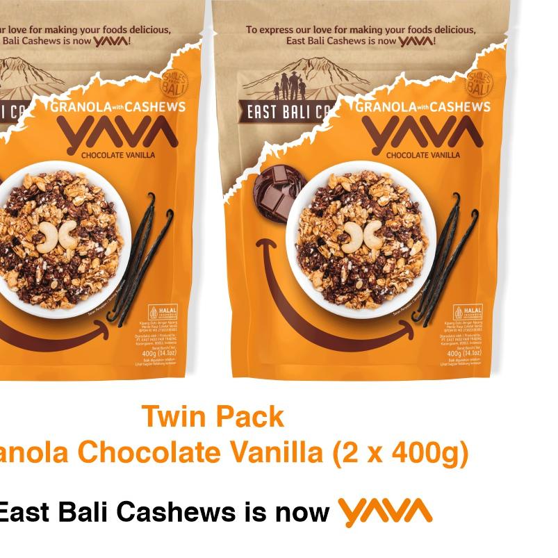 

☃ YAVA Twin Pack Granola Chocolate Vanilla (2 x 400g) ☄