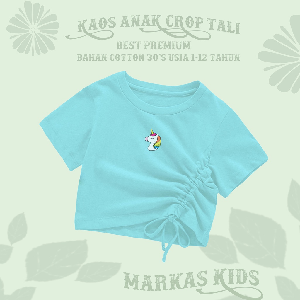 BAJU ANAK UNICORNN CROP TALI ATASAN ANAK PEREMPUAN