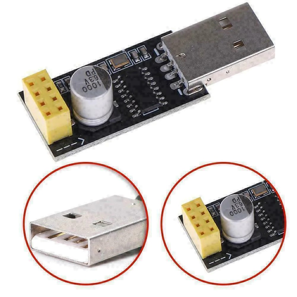 [HAEBOT]USB Adapter ESP 01 ESP-01 ESP8266 Wireless Arduino Loader Module Ch340g Programmer