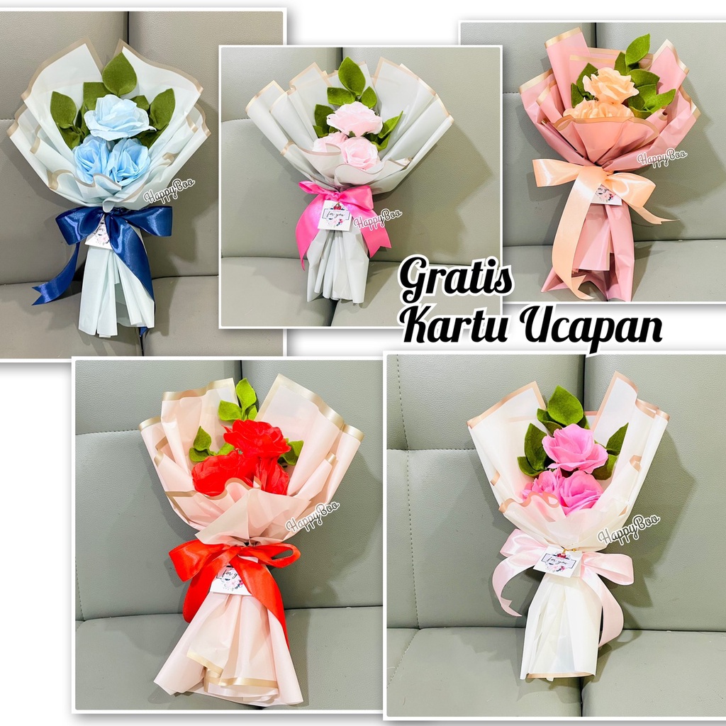 buket bunga besar hadiah bouquet flowers ranunculus SBR large gift ( gratis kartu ucapan )