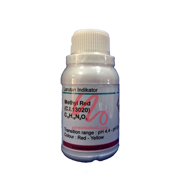 Larutan Metil Merah 100ml  Indikator / Methyl Red Indicator