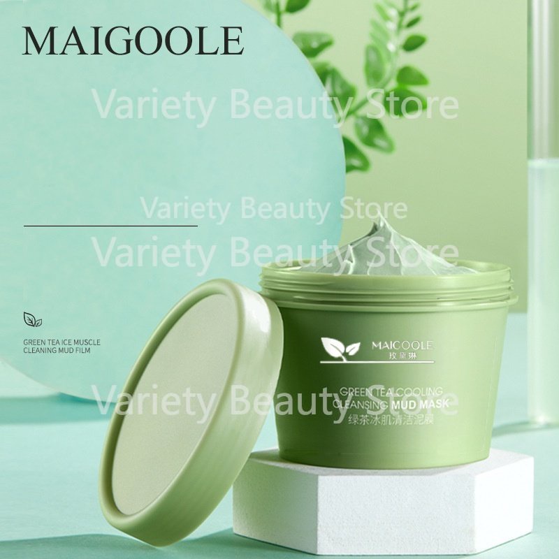 MAIGOOLE Green Tea Mask Clay Mask Masker Wajah 100G