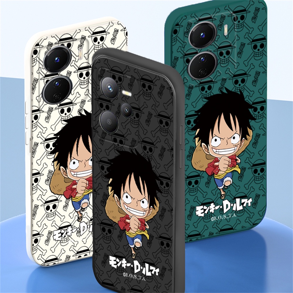 Oppo A17 A57 2022 A15 A16 A16K A54 A53 A12 A5S A7 A3S A11k A31 A52 A92 A94 A93 A37 F9 A1K Reno 7 6 5F 4F One Piece Luffy Soft Silicone Case Cover DGX