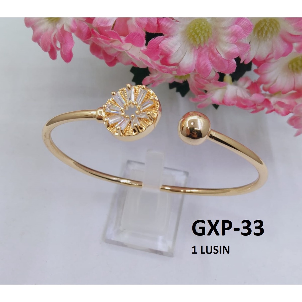GELANG XP EMAS GOLD BULAT BUNGA BOLA TERMURAH / DUNIA GELANG TERBARU
