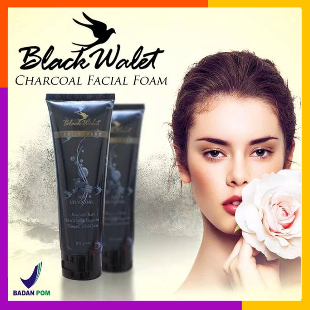 BLACK WALET FACIAL FOAM WITH CHARCOAL 100GR