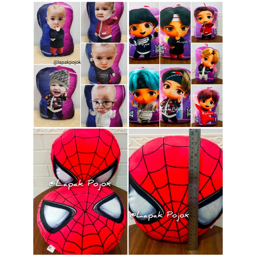 Bantal Printing Spiderman Yelvo bolak balik
