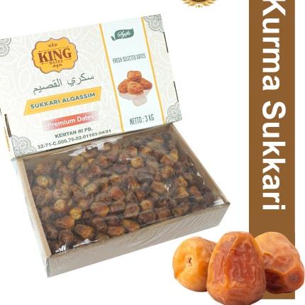 Segera Miliki Kurma SUKARI King Dates Sukkari 3KG Kualitas Super Premium VIP Grade A Exclusive Packi