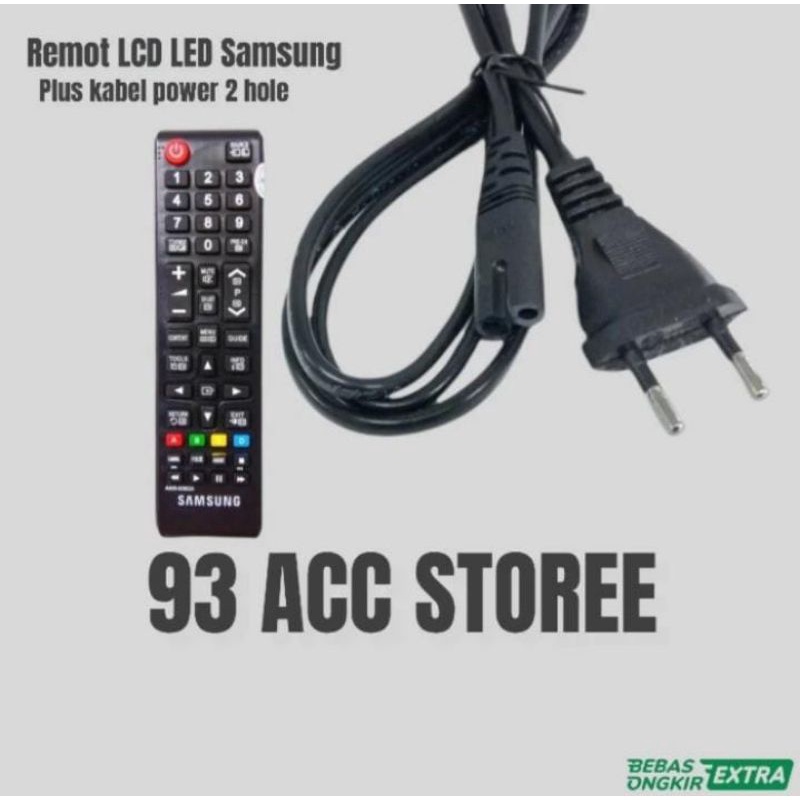 KABEL POWER TV LCD LED SAMSUNG PLUS REMOT TV SAMSUNG