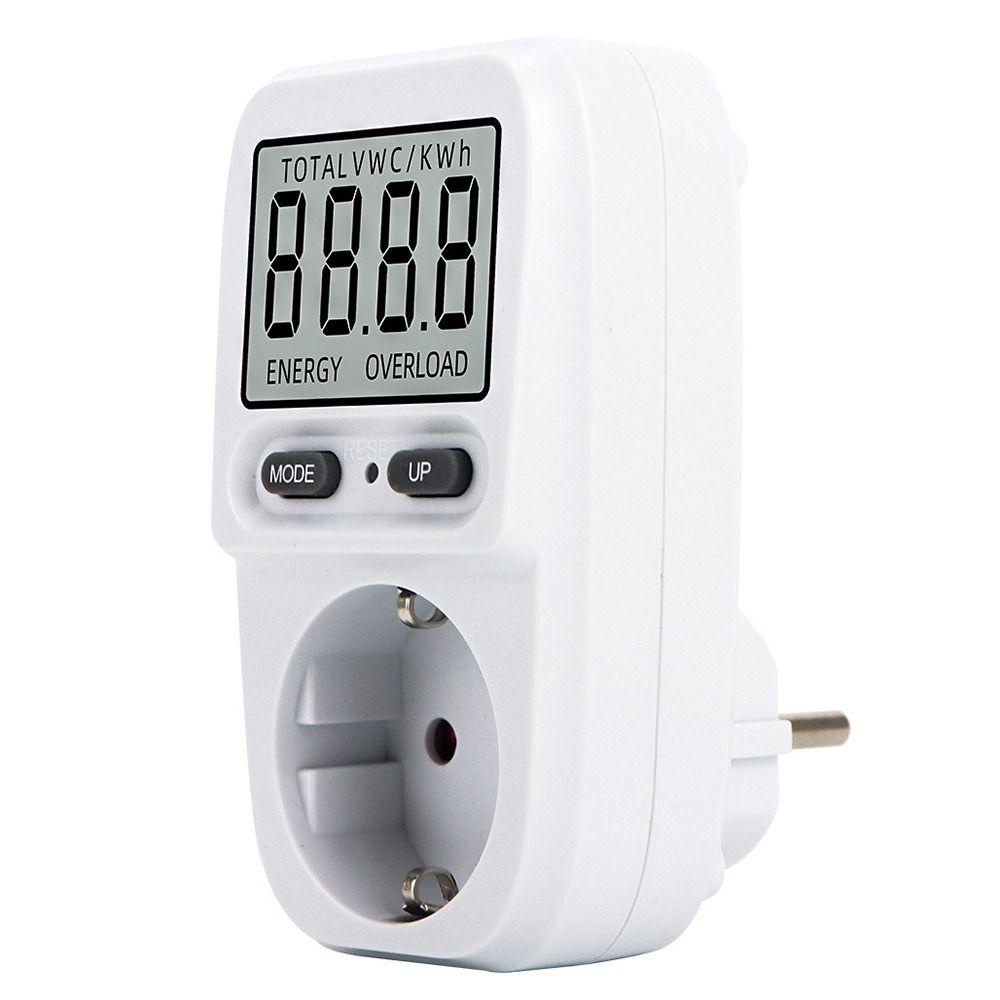 POPULAR Populer Alat Pengukur Daya Listrik EU Measuring Outlet LCD Energy Meter