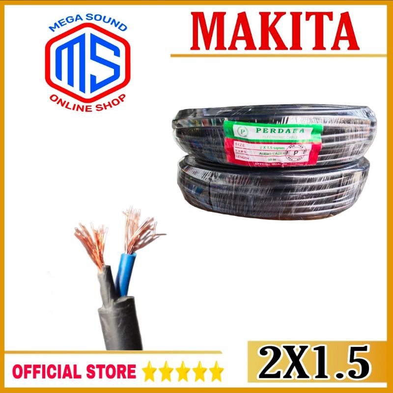 Kabel Speaker 2x1.5mm Perdana 50m