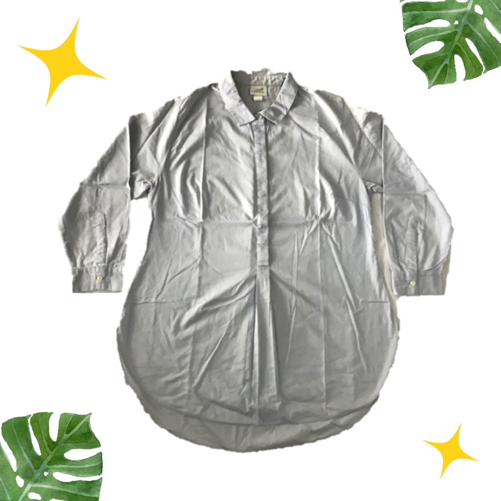 [PRELOVED] Baju Atasan Wanita Blouse Warna Biru Muda