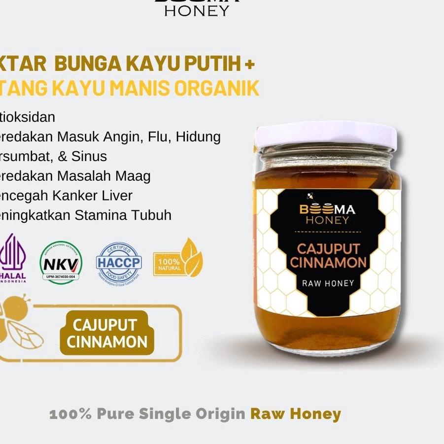 

✹ Beema Honey - Cajuput Cinnamon Raw Honey/ Kayu Putih Organik 300g ➵