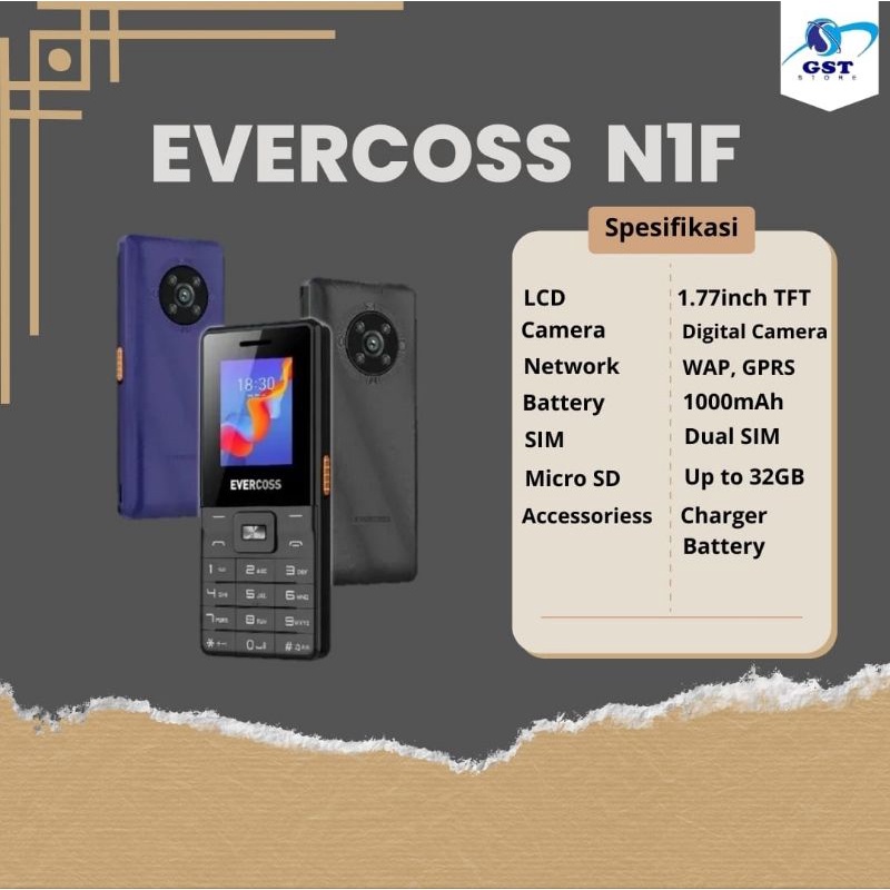 HP EVERCOSS N1F CANDYBAR, HP JADUL BERGARANSI RESMI 1 TAHUN
