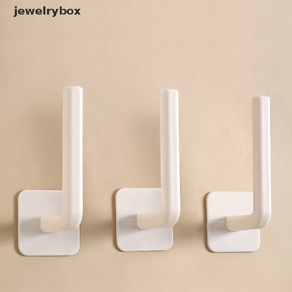 [jewelrybox] L-shape Punch-Free Hook Tempel Dinding Cloth Hanger Rack Roll Kamar Mandi Holder Butik